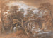 Landschaft mit Hügeln und herannahenden Figuren vor einer Brücke - Thomas Gainsborough — Ansicht des Kunstwerks