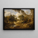 Landschaft im Suffolk - Thomas Gainsborough — gerahmtes Bild an der Wand