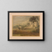 Landschaft mit Pferd und Wagen und Ruine - Thomas Gainsborough — gerahmtes Bild an der Wand