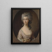 Marie Heberden - Thomas Gainsborough — gerahmtes Bild an der Wand