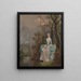 Portrait einer Frau - Thomas Gainsborough — gerahmtes Bild an der Wand