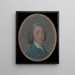 Ritratto di un giovane uomo con i capelli in polvere - Thomas Gainsborough — quadro incorniciato alla parete