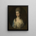 Ritratto di una giovane donna chiamata Miss Sparrow - Thomas Gainsborough — quadro incorniciato alla parete