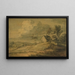 Paesaggio boscoso con baita, mucche e pecore - Thomas Gainsborough — quadro incorniciato alla parete