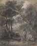 Landschaft mit Bäumen und Figuren - Thomas Gainsborough — Ansicht des Kunstwerks