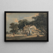 Eine Farm im Devonshire - Thomas Girtin — gerahmtes Bild an der Wand