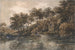 Alberi e stagno vicino a Bromley Kent - Thomas Girtin — vista dell’opera