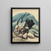 Scheune im Taney County - Thomas Hart Benton — gerahmtes Bild an der Wand