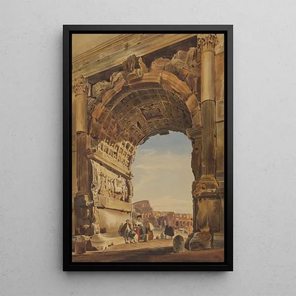 Thomas Hartley Cromek - The Arch of Titus and the Coliseum Rome.webp
