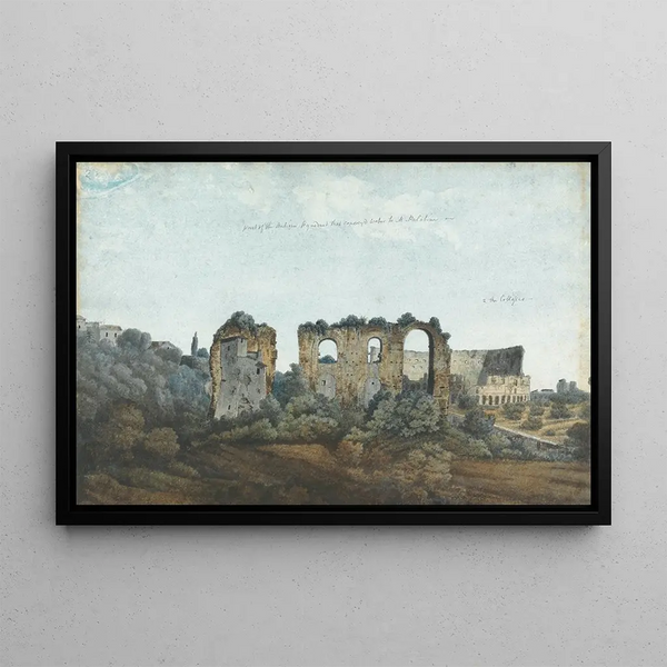 Thomas Jones - The Claudian Aqueduct and Colosseum.webp