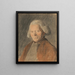 Portrait of Joseph Brown of Norwich 1720-1800 painter - Thomas Kerrich — framed artwork on a wall
