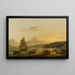 Le long du bord de l'eau - Thomas Luny — framed artwork on a wall