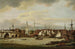 Merchant ships at the quay under the Old London Bridge with St Magnus the Martyr Church and Wren's Monument - Thomas Luny — artwork view