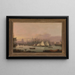 The Port of London - Thomas Luny — framed artwork on a wall