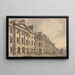 Rue Milsom à Bath - Thomas Malton — framed artwork on a wall