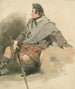 Ein Highlander sitzend - Thomas Miles Richardson — Ansicht des Kunstwerks
