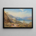 Das Kloster von Madonna del Sasso, Lago Maggiore, Italien - Thomas Miles Richardson — gerahmtes Bild an der Wand