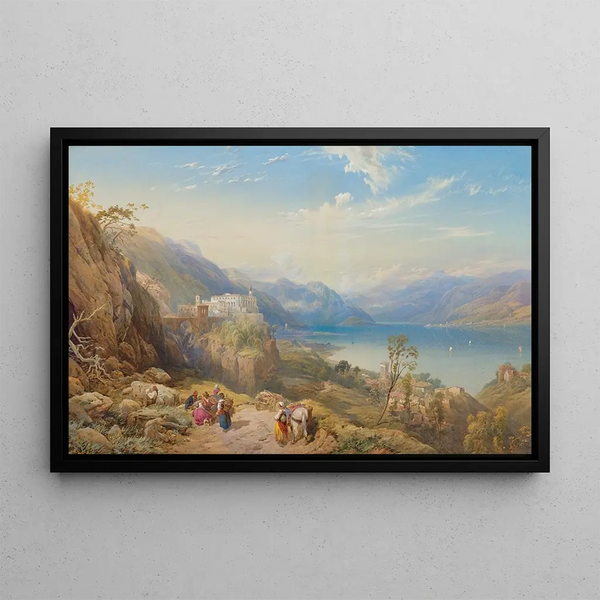 Thomas Miles Richardson - The Convent of Madonna del Sasso Lago Magiore Italy.webp