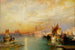 Sunset, Santa Maria and the Doge's Palace, Venice - Thomas Moran — artwork view