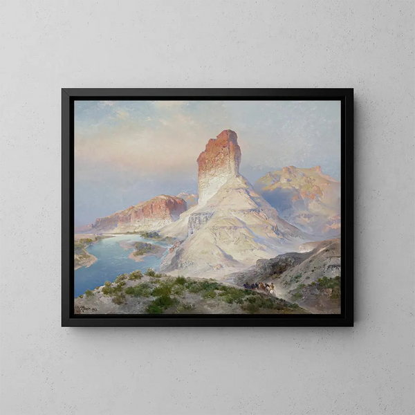 L'été indien à Green River, Wyoming - Thomas Moran — gerahmtes Bild an der Wand