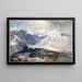 Der Mückenschlauch, Rocky Mountains in Colorado, Höhe 12.000 Fuß - Thomas Moran — gerahmtes Bild an der Wand