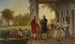 Washington und Lafayette in Mount Vernon 1784 Das Washington-Haus nach dem Krieg - Thomas Prichard Rossiter — Ansicht des Kunstwerks