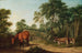 Ein brauner Pferd und zwei Esel - Thomas Roberts — Ansicht des Kunstwerks