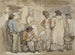 À la porte de l'auberge - Thomas Rowlandson — Ansicht des Kunstwerks