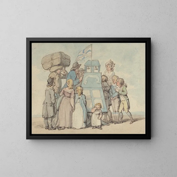 Das Kabinett der Kuriositäten - Thomas Rowlandson — gerahmtes Bild an der Wand