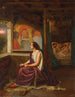 Pénélope Puis, durante il giorno, tesseva la grande tela che sbrogliava di notte. L'Odissea - Thomas Seddon — vista dell’opera