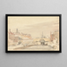 the Castle Mills Bridge in York - Thomas Shotter Boys — framed artwork on a wall