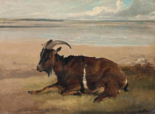 Thomas Sidney Cooper - A Goat By The Shore Margate.webp