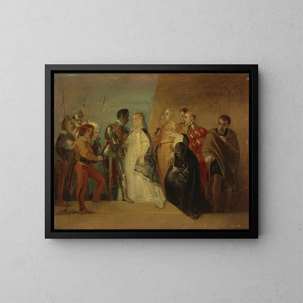 Der Rückkehr Othellos Akt II Szene II - Thomas Stothard — gerahmtes Bild an der Wand