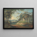 Cottage in a landscape - Thomas Stowers — framed artwork on a wall