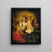 the Virgin Mary crowned by the Child Jesus Redeemer - Thomas Willeboirts Bosschaert — framed artwork on a wall