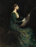 Dame au luth - Thomas Wilmer Dewing — vista dell’opera
