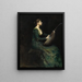 Dame au luth - Thomas Wilmer Dewing — quadro incorniciato alla parete