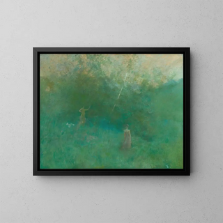 Thomas Wilmer Dewing - The White Birch.webp