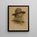 Walt Whitman - Thomas Wilmer Dewing — gerahmtes Bild an der Wand