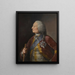 Portrait of George II - Thomas Worlidge — framed artwork on a wall