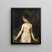 Junge nackte Frau - Théophile Gautier — gerahmtes Bild an der Wand
