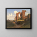 Vista delle terme di Caracalla a Roma - Thorald Læsøe — quadro incorniciato alla parete