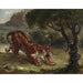 Reproduction of the painting Tiger and Serpent Painting - Eugène Delacroix