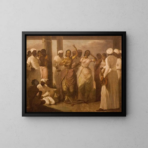 Tänzer - Tilly Kettle — gerahmtes Bild an der Wand