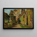 Ein mediterraner Garten - Tina Blau — gerahmtes Bild an der Wand