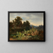 Am Bachufer - Tina Blau — gerahmtes Bild an der Wand