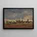 Paesaggio di un villaggio prima del temporale - Tina Blau — quadro incorniciato alla parete