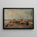 Fiori sulla Thei - Tina Blau — quadro incorniciato alla parete