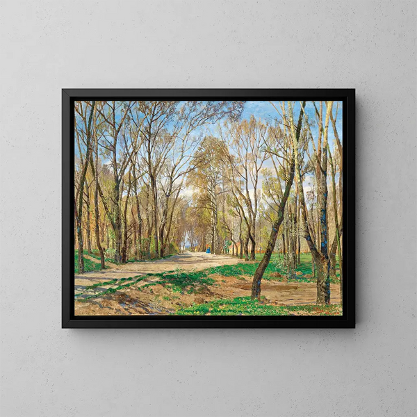 Primavera del Prater a Vienna - Tina Blau — quadro incorniciato alla parete