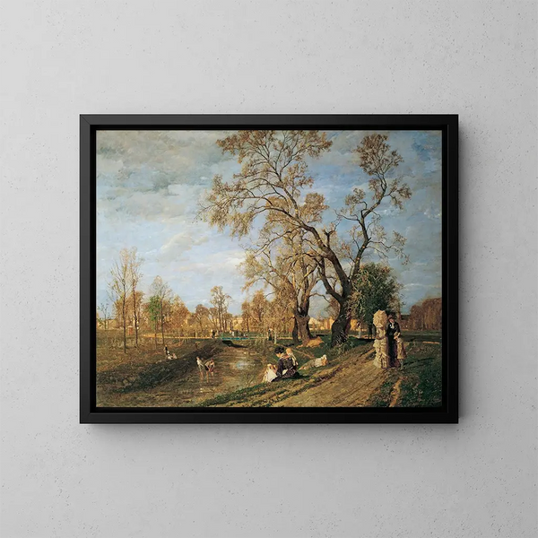 Primavera al Prater - Tina Blau — quadro incorniciato alla parete